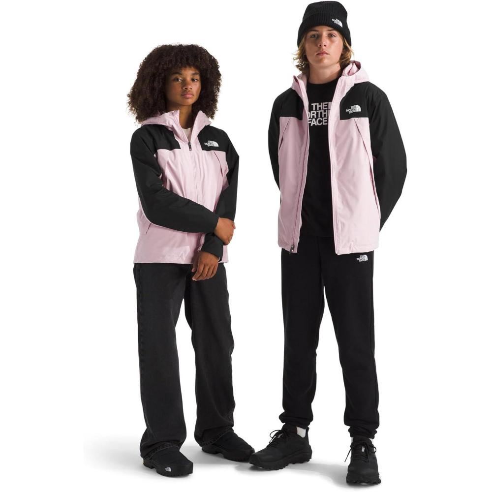 imageTHE NORTH FACE Teen Antora Triclimate Jacket  Waterproof Shell Inner Fleece Layer Adjustable Hood With Rain Guard TunnelPale Blossom