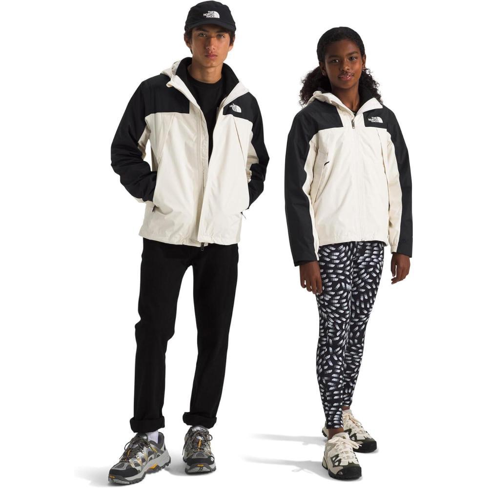 imageTHE NORTH FACE Teen Antora Triclimate Jacket Waterproof Shell Inner Fleece Layer Adjustable Hood With Rain Guard TunnelWhite Dune