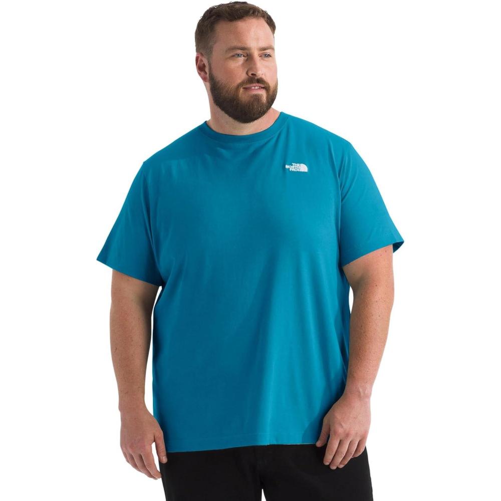 imageThe North Face Mens Evolution Simple Dome ShortSleeve Tee Standard ampamp Big Size Cotton Shirt with The Classic LogoDusk Blue