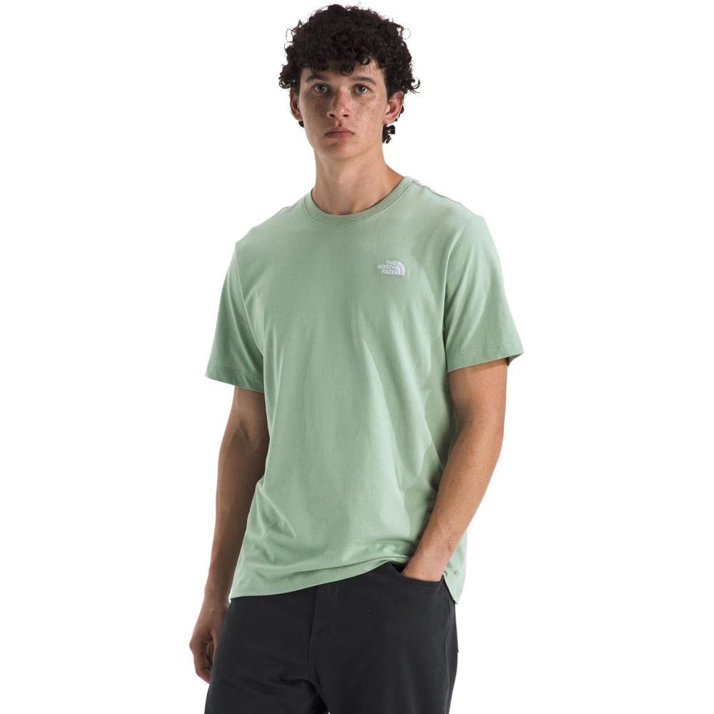 imageThe North Face Mens Evolution Simple Dome ShortSleeve Tee Standard ampamp Big Size Cotton Shirt with The Classic LogoSlate Moss