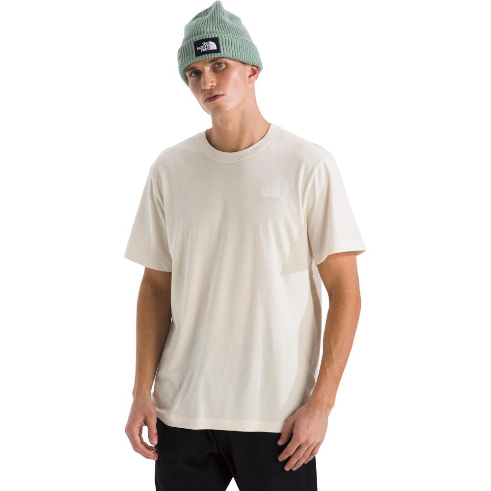 imageThe North Face Mens Evolution Simple Dome ShortSleeve Tee Standard ampamp Big Size Cotton Shirt with The Classic LogoWhite Dune