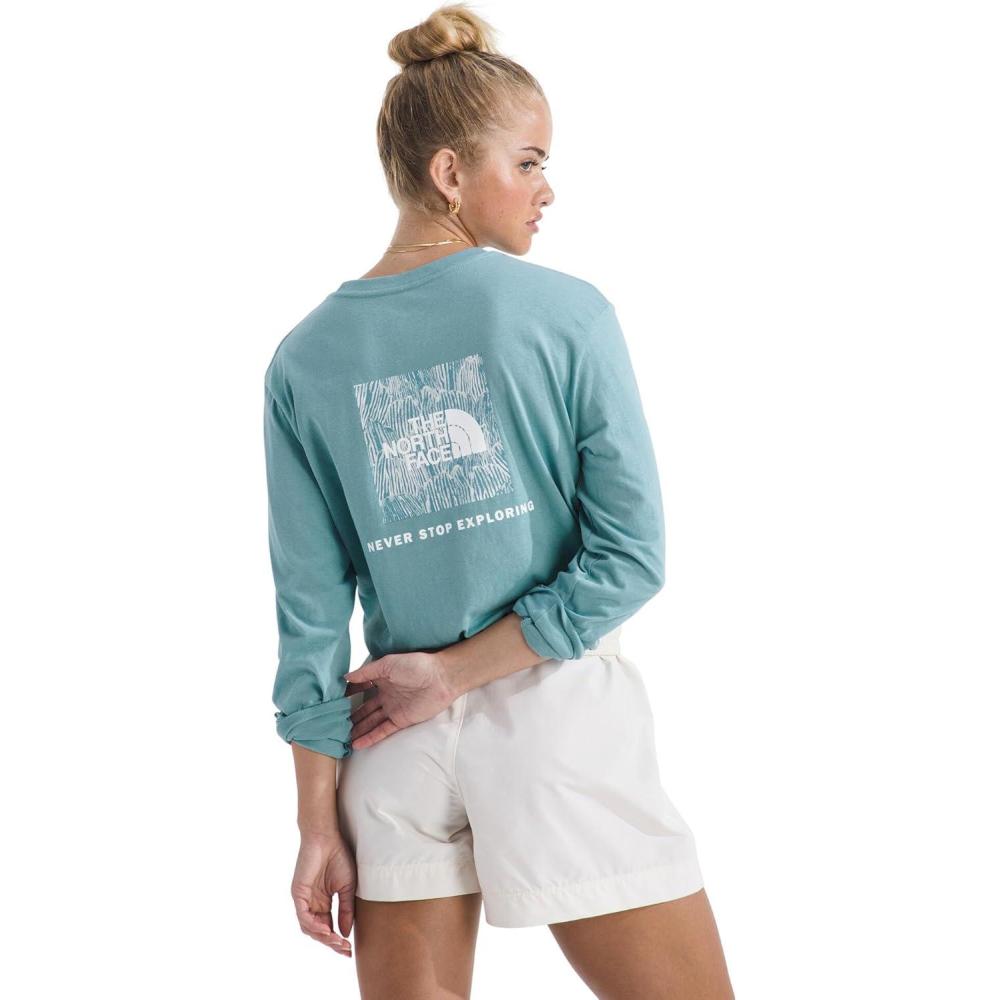 imageThe North Face Womens Evolution Box NSE Fill LongSleeve TeeBlue Eclipse