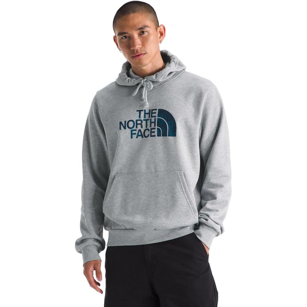 imageThe North Face mens Evolution Regenerative Ink Half Dome HoodieTnf Pale Grey Heather