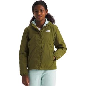 THE NORTH FACE Girls Warm Antora Rain Jacket | Waterproof, Breathable, Heatseeker Insulation, Hood, Zip Pockets(Forest Olive)