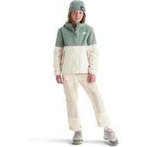 THE NORTH FACE Girls Warm Antora Rain Jacket | Waterproof, Breathable, Heatseeker Insulation, Hood, Zip Pockets(Slate Moss/White Dune)