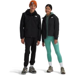 THE NORTH FACE Teen Antora Triclimate Jacket | Waterproof Shell, Inner Fleece Layer, Adjustable Hood With Rain Guard Tunnel(Tnf Black)