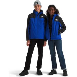 THE NORTH FACE Teen Antora Triclimate Jacket | Waterproof Shell, Inner Fleece Layer, Adjustable Hood With Rain Guard Tunnel(Tnf Blue)