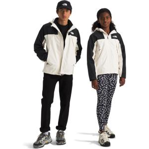 THE NORTH FACE Teen Antora Triclimate Jacket | Waterproof Shell, Inner Fleece Layer, Adjustable Hood With Rain Guard Tunnel(White Dune)
