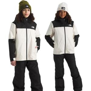 THE NORTH FACE Teen Freedom Triclimate Jacket | Heatseeker Insulation & Water Repellent, Helmet Compatible Hood, Goggle Wipe(White Dune)