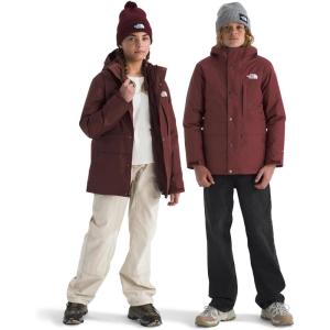 THE NORTH FACE Teen North Down Triclimate 3-in-1 Jacket | Waterproof, Seam Sealed, Attached Hood, Reversible Inner Layer(Sumac)