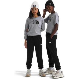 The North FACE Teen Evolution EMB Pant | Casual Sweatpants for Boys & Girls with Adjustable Drawcord Waistband, Hand Pockets(Tnf Black)