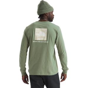 The North Face Mens Evolution Light Ink Box NSE Long-Sleeve Tee(Bark Mist Light Refractions Print)