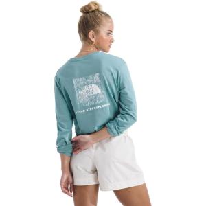 The North Face Womens Evolution Box NSE Fill Long-Sleeve Tee(Blue Eclipse)
