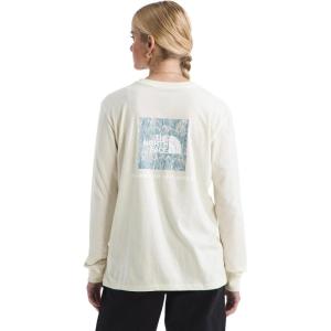 The North Face Womens Evolution Box NSE Fill Long-Sleeve Tee(White Dune)