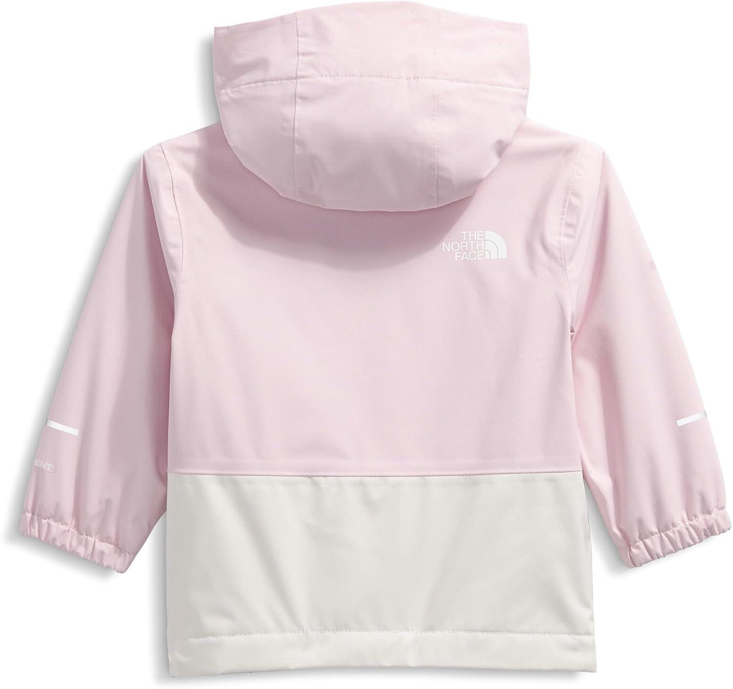 imageTHE NORTH FACE Baby Warm Antora Rain Jacket Windproof ampamp Waterproof Rain Coat Adjustable 3piece HoodPale BlossomWhite Dune