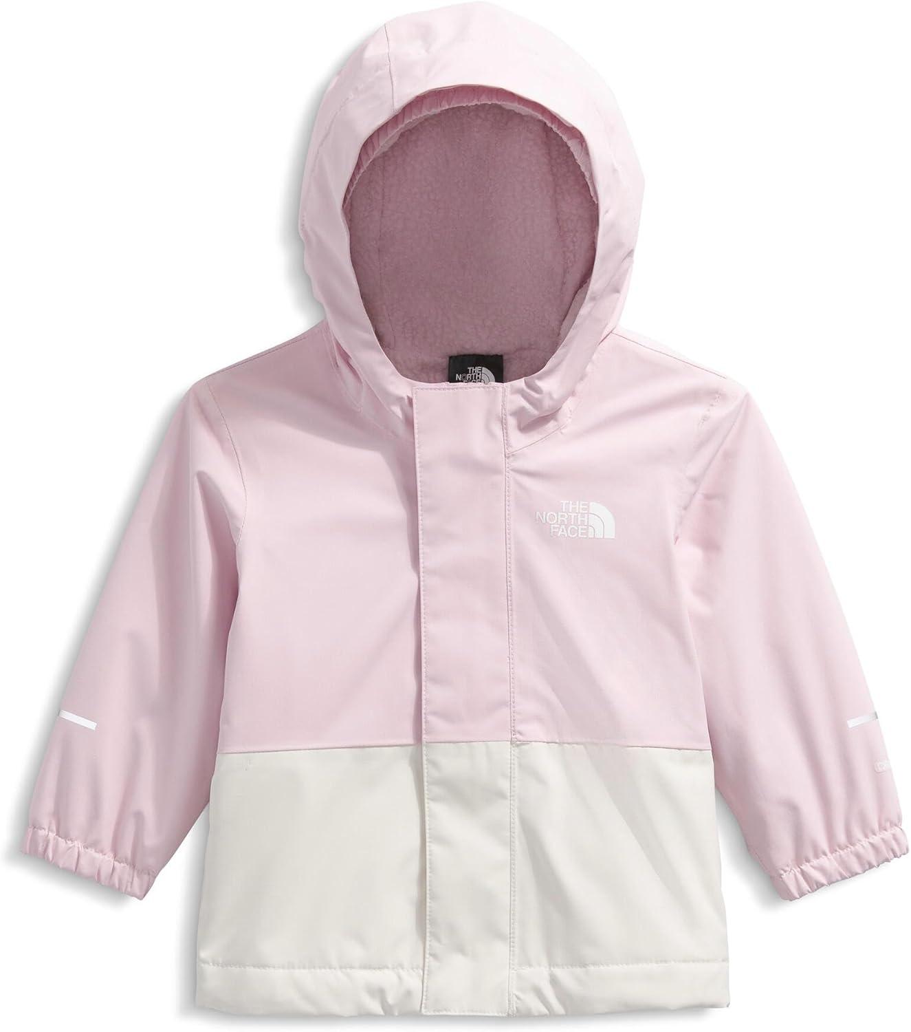 imageTHE NORTH FACE Baby Warm Antora Rain Jacket Windproof ampamp Waterproof Rain Coat Adjustable 3piece HoodPale BlossomWhite Dune