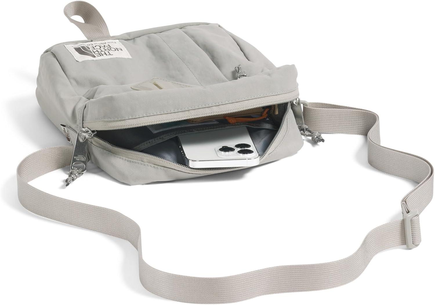 imageTHE NORTH FACE Berkeley Crossbody Bag Adjustable Strap Waterrepellent Finish Internal Divider ampamp External PocketStone Slab