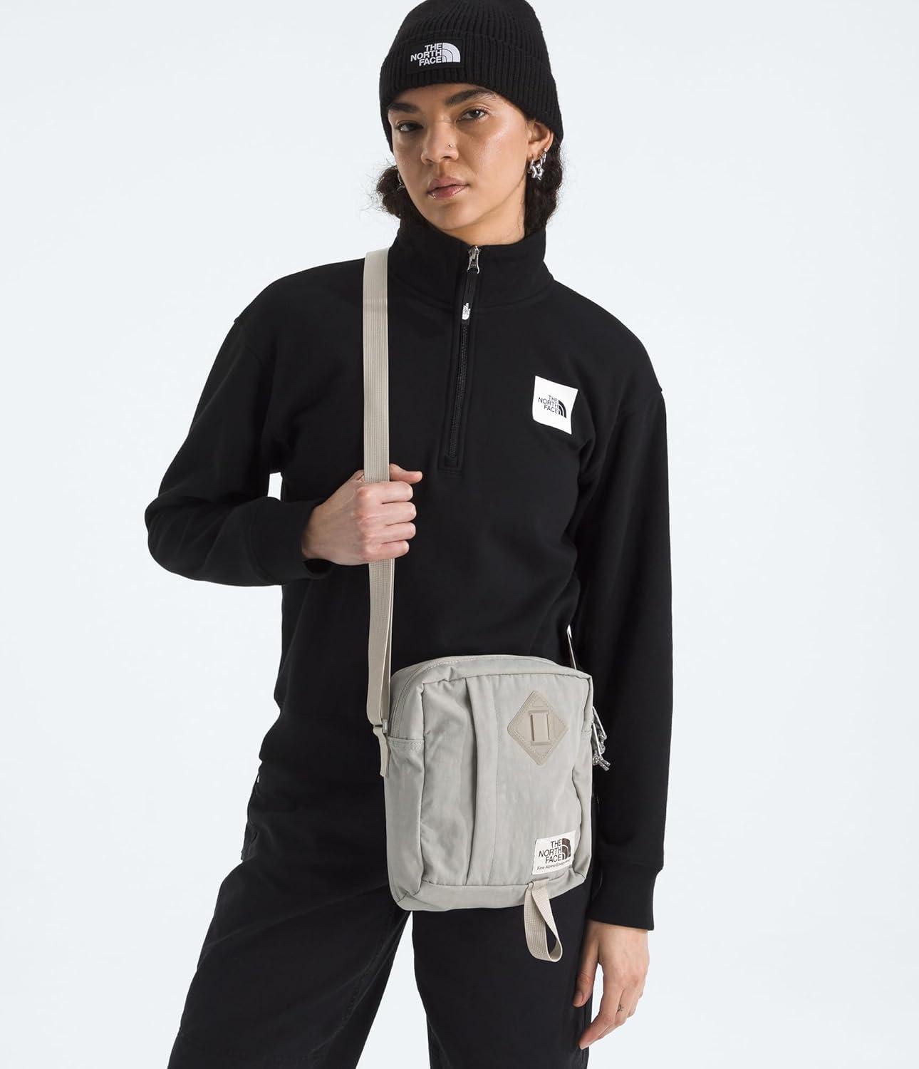 imageTHE NORTH FACE Berkeley Crossbody Bag Adjustable Strap Waterrepellent Finish Internal Divider ampamp External PocketStone Slab