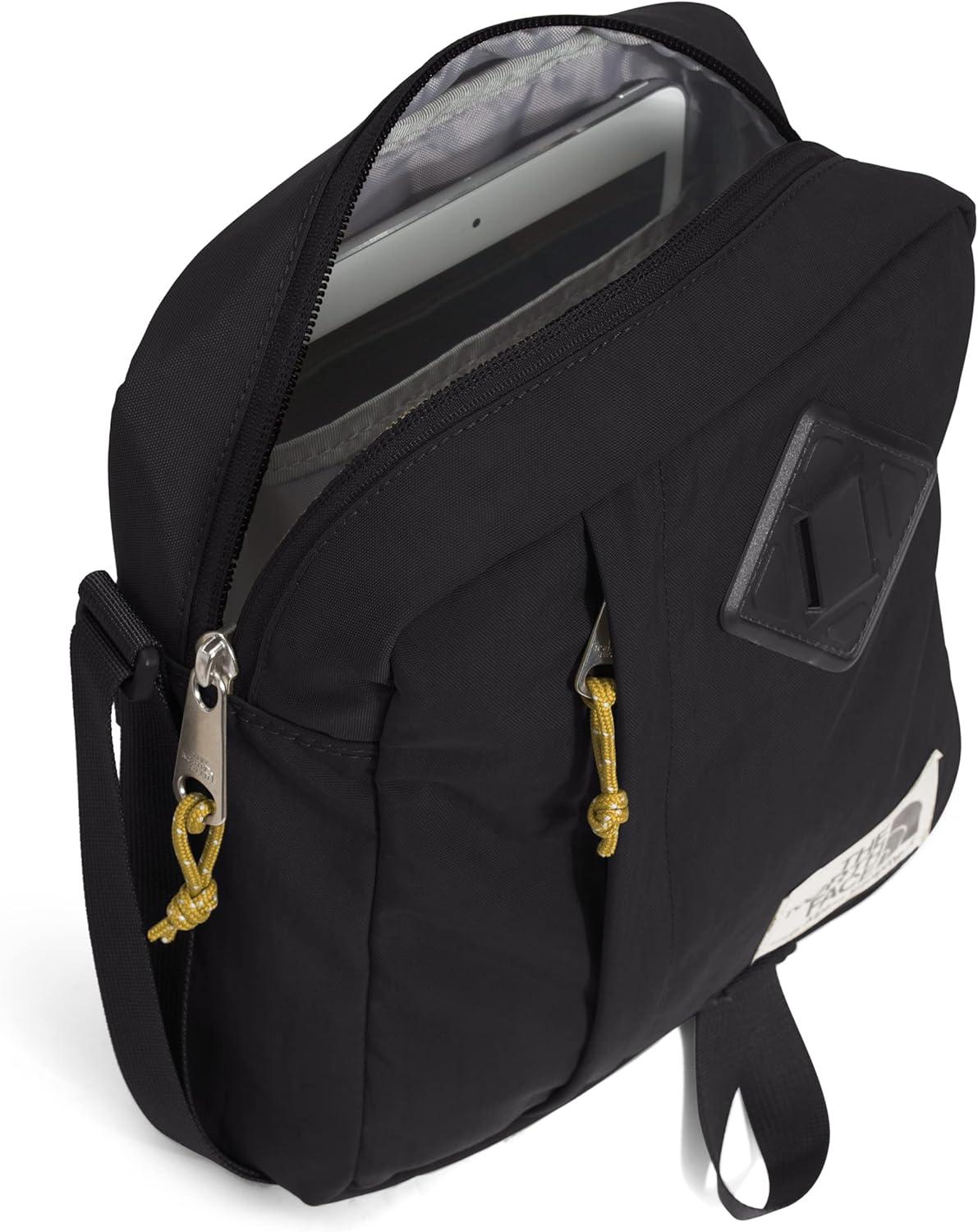 imageTHE NORTH FACE Berkeley Crossbody Bag Adjustable Strap Waterrepellent Finish Internal Divider ampamp External PocketTnf BlackMineral Gold