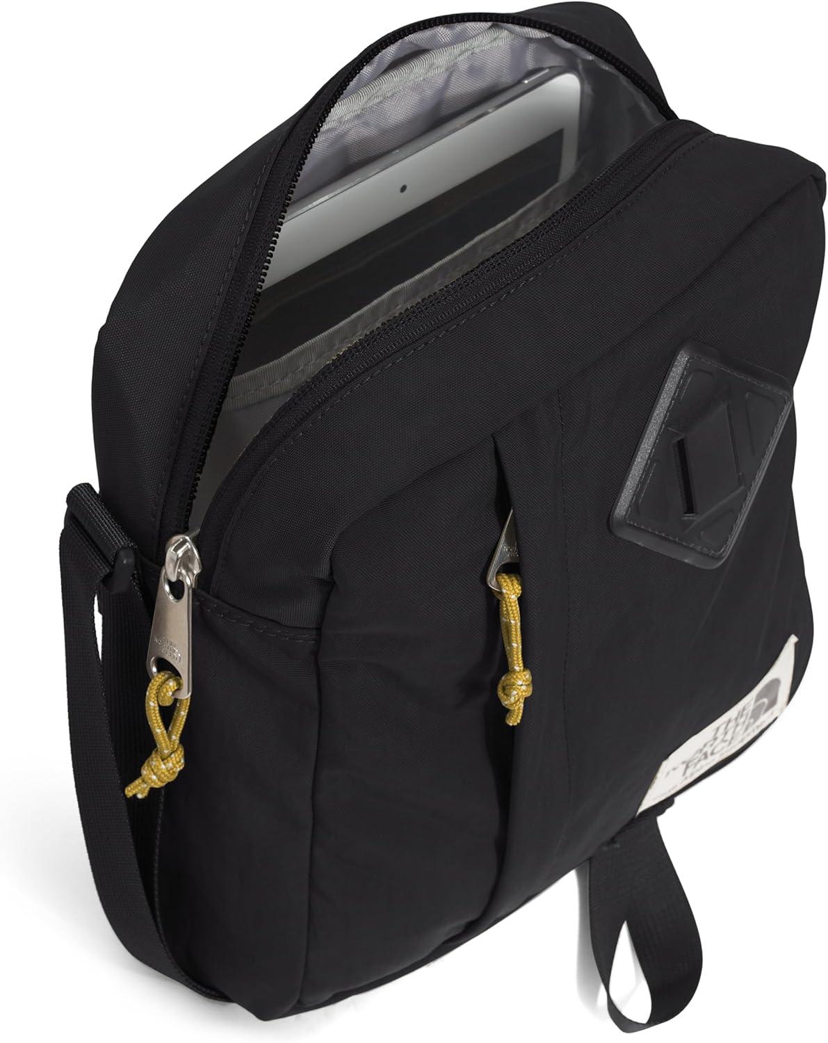 imageTHE NORTH FACE Berkeley Crossbody Bag Adjustable Strap Waterrepellent Finish Internal Divider ampamp External PocketTnf BlackMineral Goldnpf