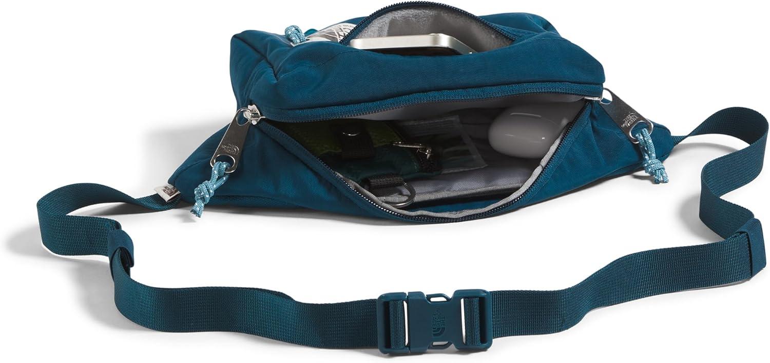 imageTHE NORTH FACE Berkeley Lumbar Bag Waterrepellent Fanny Pack for Men ampamp Women External Pocket ampamp Adjustable StrapMidnight PetrolAlgae Blue