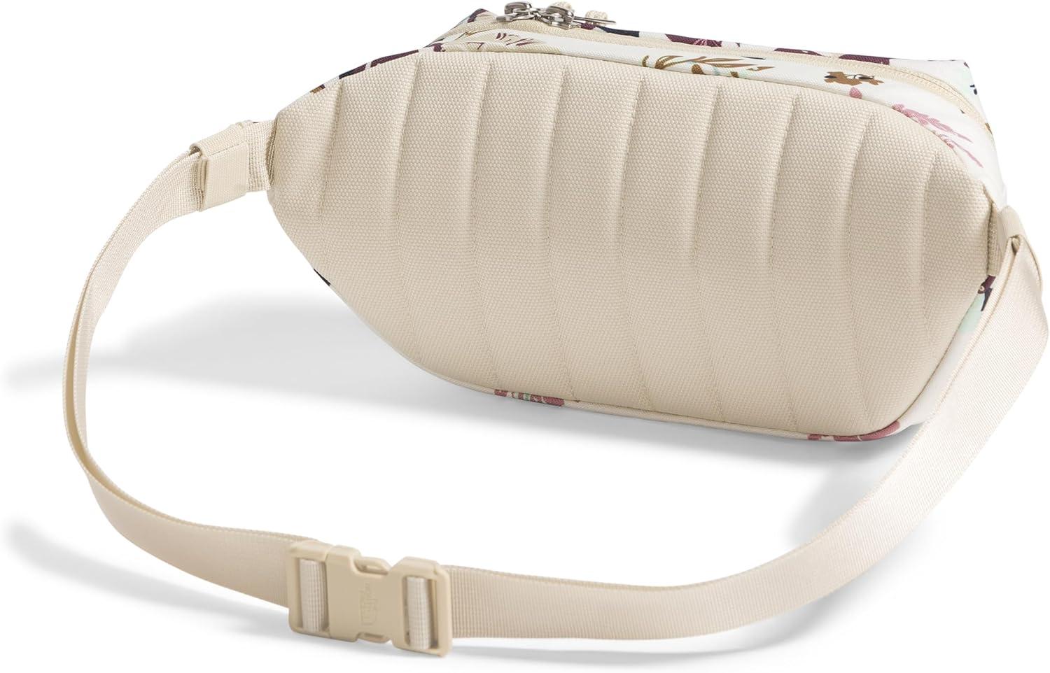 imageTHE NORTH FACE Berkeley Lumbar Bag Waterrepellent Fanny Pack for Men ampamp Women External Pocket ampamp Adjustable StrapWhite Dune Leaf Toss Print