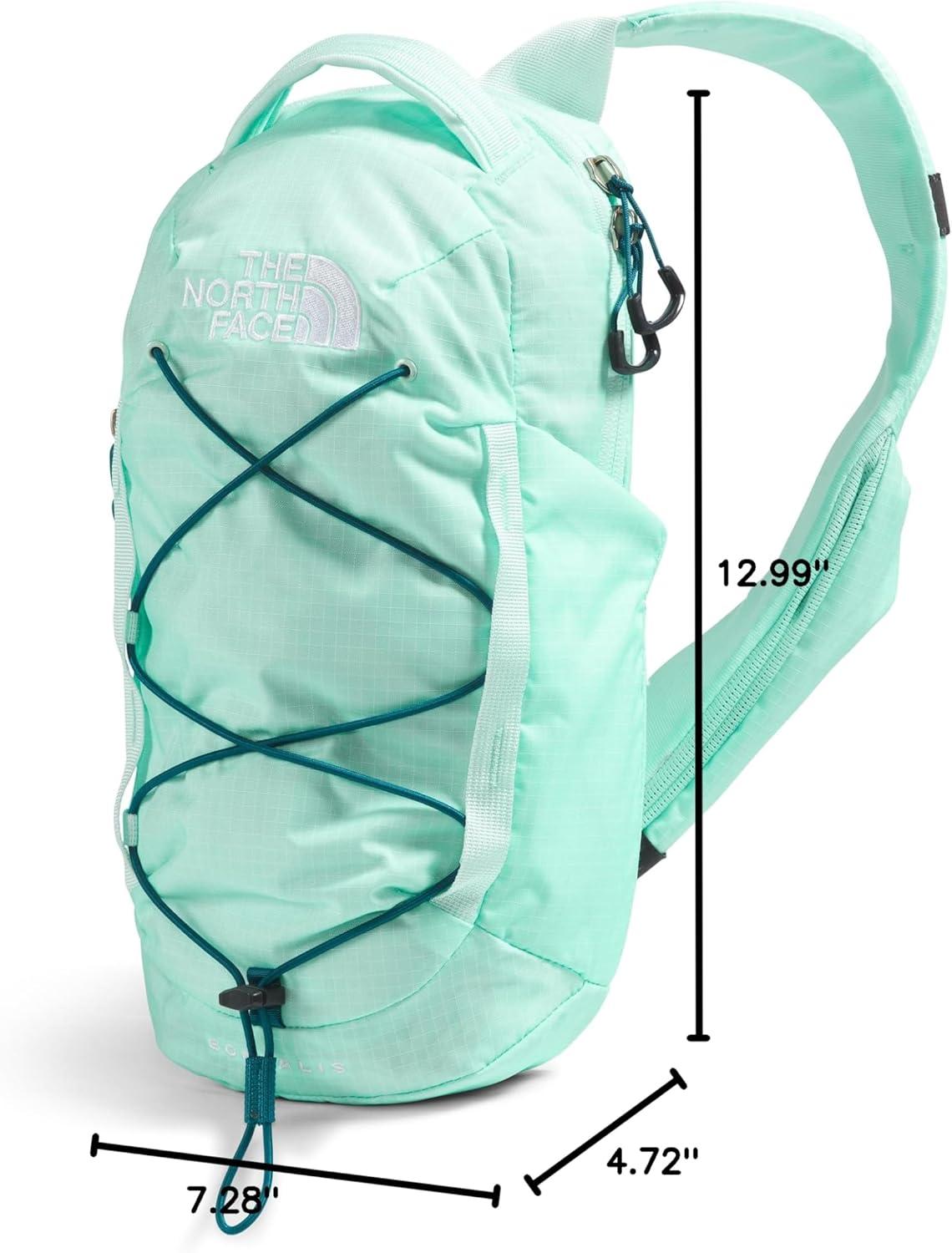 imageTHE NORTH FACE Borealis SIing Bag Crossbody Adjustable Strap Water Repellent Finish Multiple Compartments Tablet SleeveCrater AquaBlue Moss