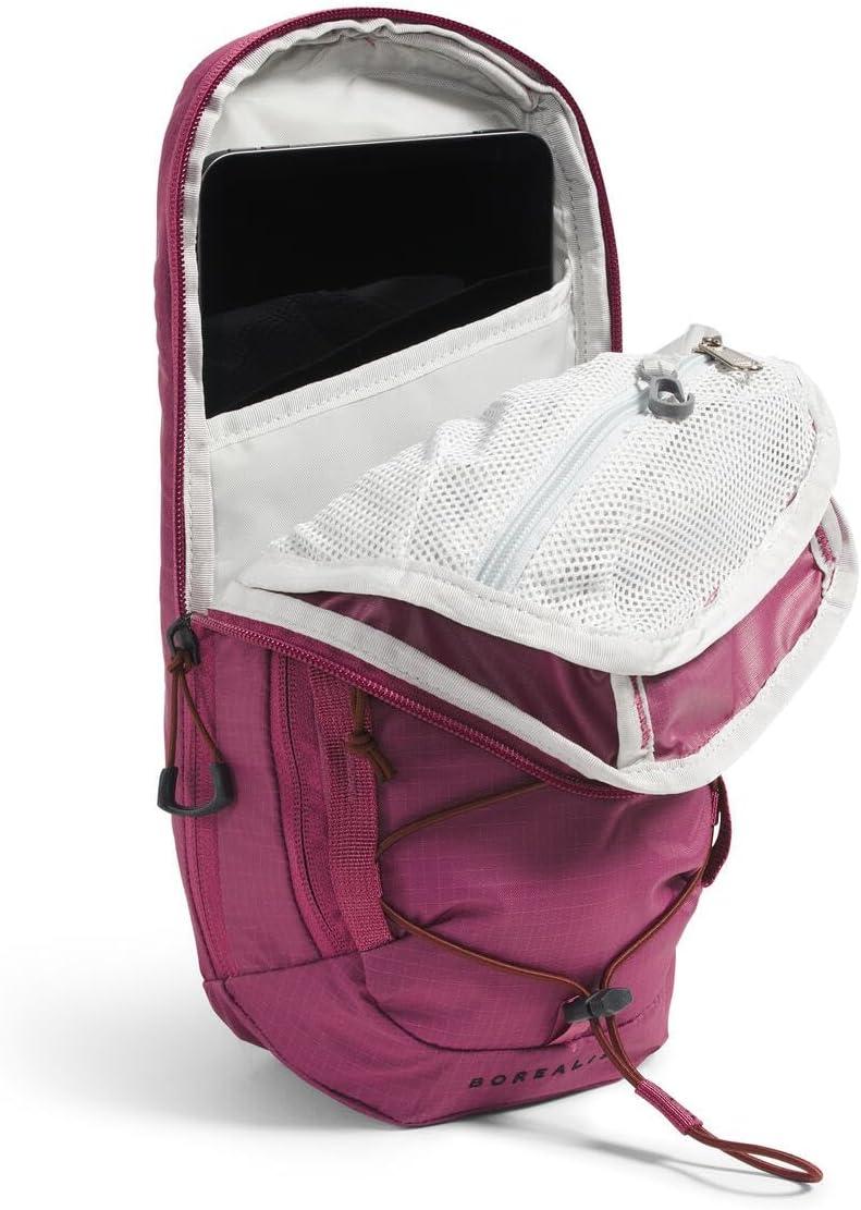 imageTHE NORTH FACE Borealis SIing Bag Crossbody Adjustable Strap Water Repellent Finish Multiple Compartments Tablet SleeveCyber BerrySumac