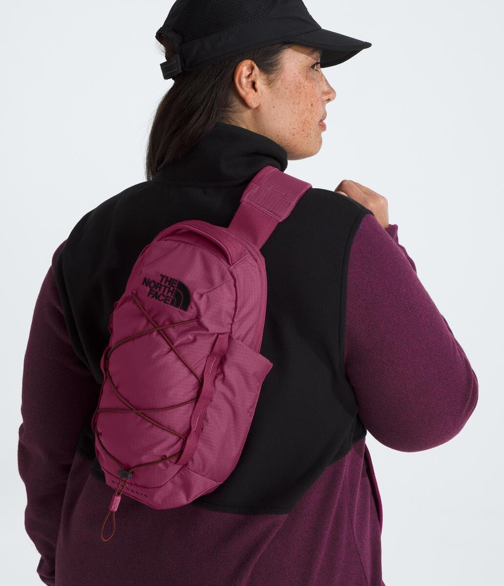 imageTHE NORTH FACE Borealis SIing Bag Crossbody Adjustable Strap Water Repellent Finish Multiple Compartments Tablet SleeveCyber BerrySumac