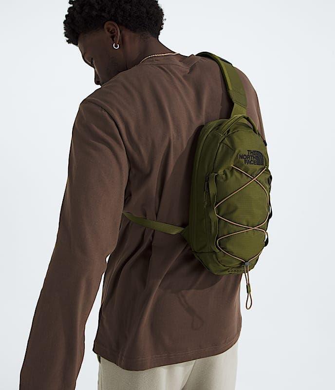 imageTHE NORTH FACE Borealis SIing Bag Crossbody Adjustable Strap Water Repellent Finish Multiple Compartments Tablet SleeveForest OliveUtility Br