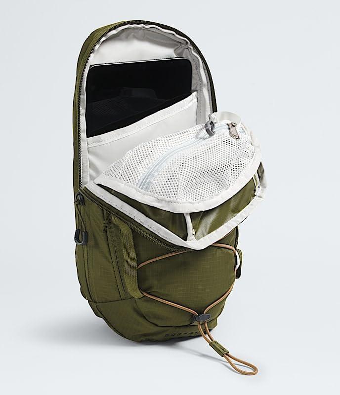 imageTHE NORTH FACE Borealis SIing Bag Crossbody Adjustable Strap Water Repellent Finish Multiple Compartments Tablet SleeveForest OliveUtility Br
