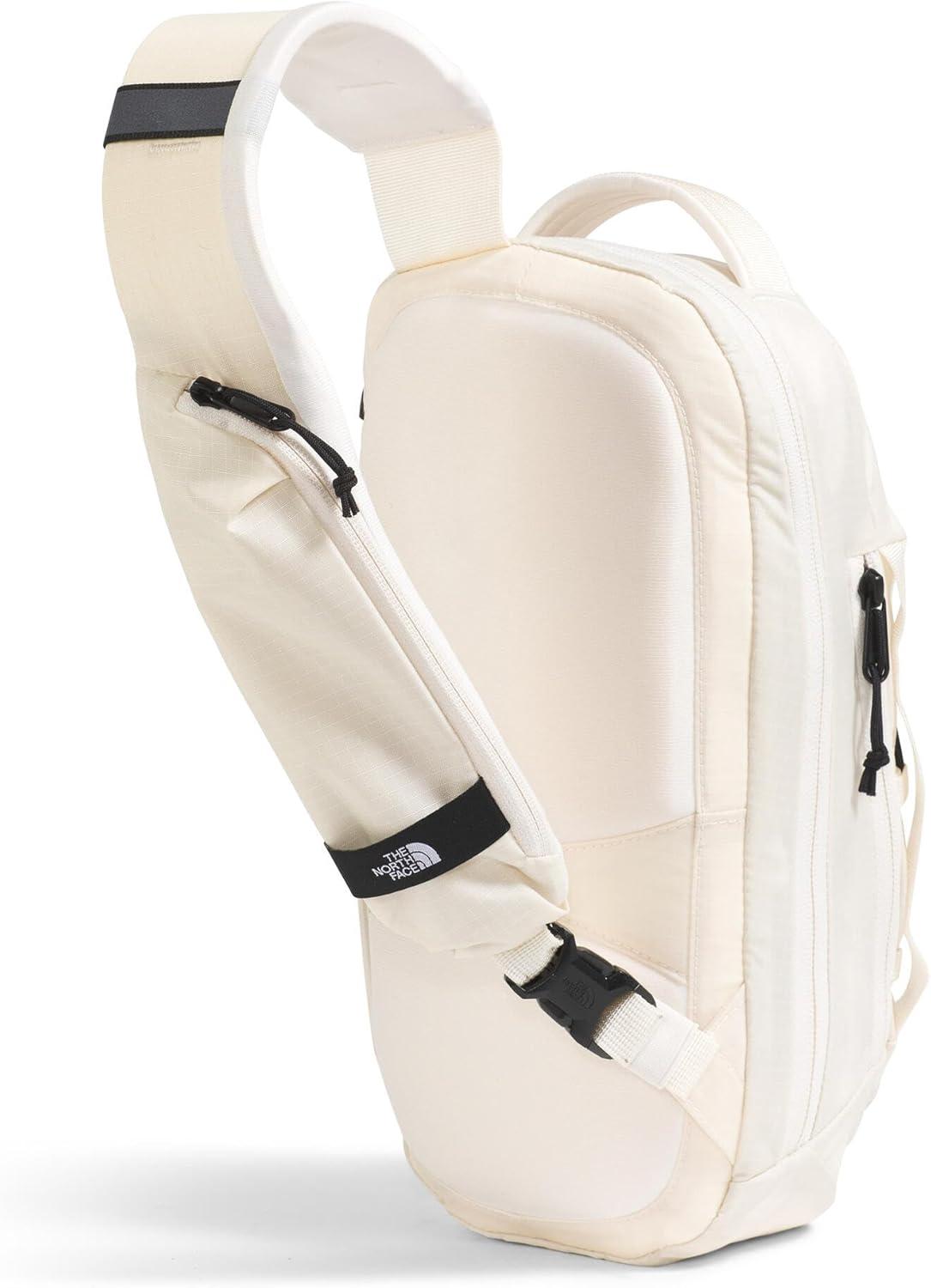 imageTHE NORTH FACE Borealis SIing Bag Crossbody Adjustable Strap Water Repellent Finish Multiple Compartments Tablet SleeveGardenia WhiteTnf Black