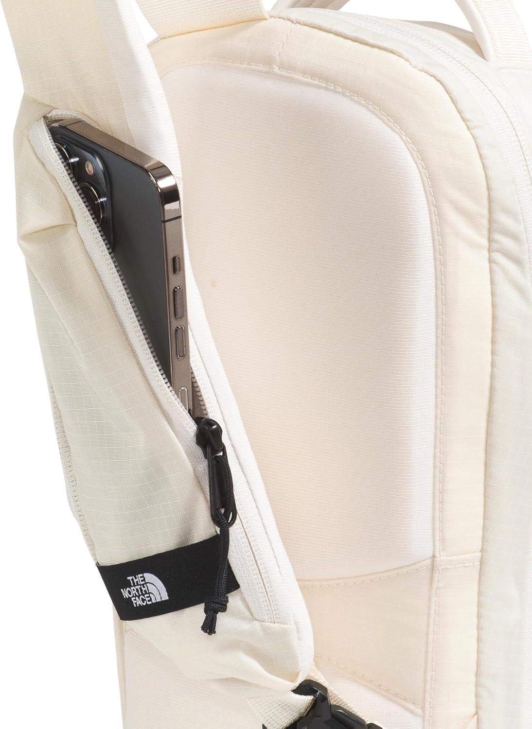 imageTHE NORTH FACE Borealis SIing Bag Crossbody Adjustable Strap Water Repellent Finish Multiple Compartments Tablet SleeveGardenia WhiteTnf Black