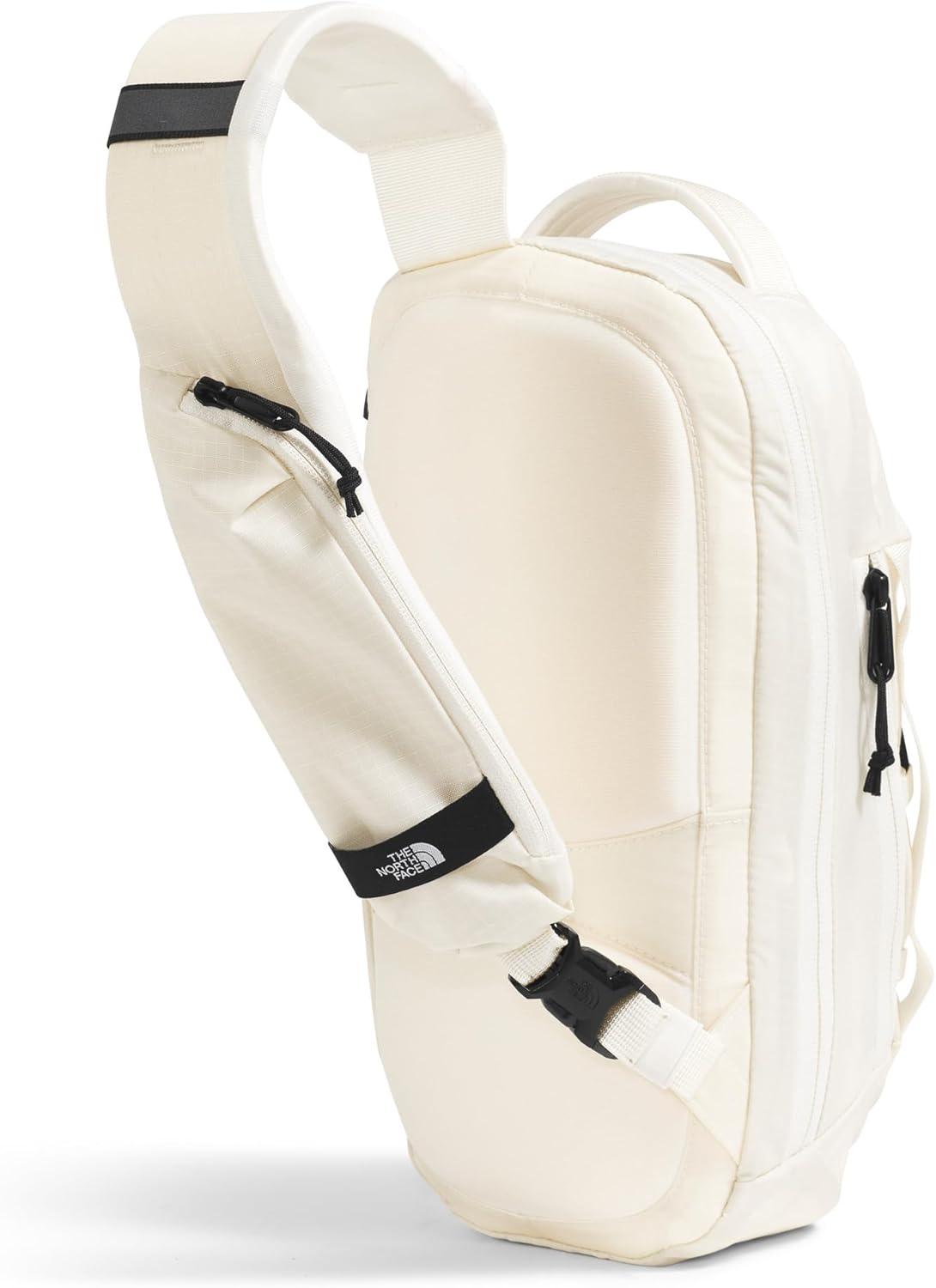 imageTHE NORTH FACE Borealis SIing Bag Crossbody Adjustable Strap Water Repellent Finish Multiple Compartments Tablet SleeveGardenia WhiteTnf Black