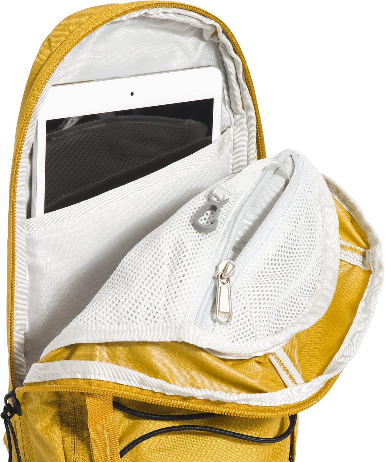 imageTHE NORTH FACE Borealis SIing Bag Crossbody Adjustable Strap Water Repellent Finish Multiple Compartments Tablet SleeveMineral GoldTnf Black