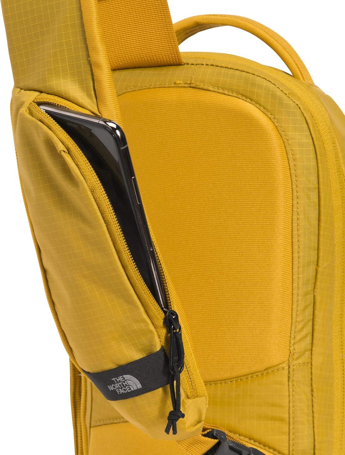 imageTHE NORTH FACE Borealis SIing Bag Crossbody Adjustable Strap Water Repellent Finish Multiple Compartments Tablet SleeveMineral GoldTnf Black