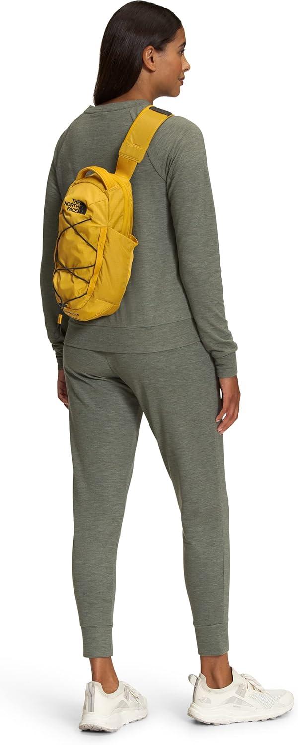 imageTHE NORTH FACE Borealis SIing Bag Crossbody Adjustable Strap Water Repellent Finish Multiple Compartments Tablet SleeveMineral GoldTnf Black