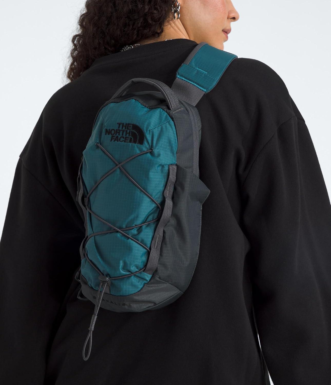 imageTHE NORTH FACE Borealis SIing Bag Crossbody Adjustable Strap Water Repellent Finish Multiple Compartments Tablet SleeveSpaceAnthracite Grey
