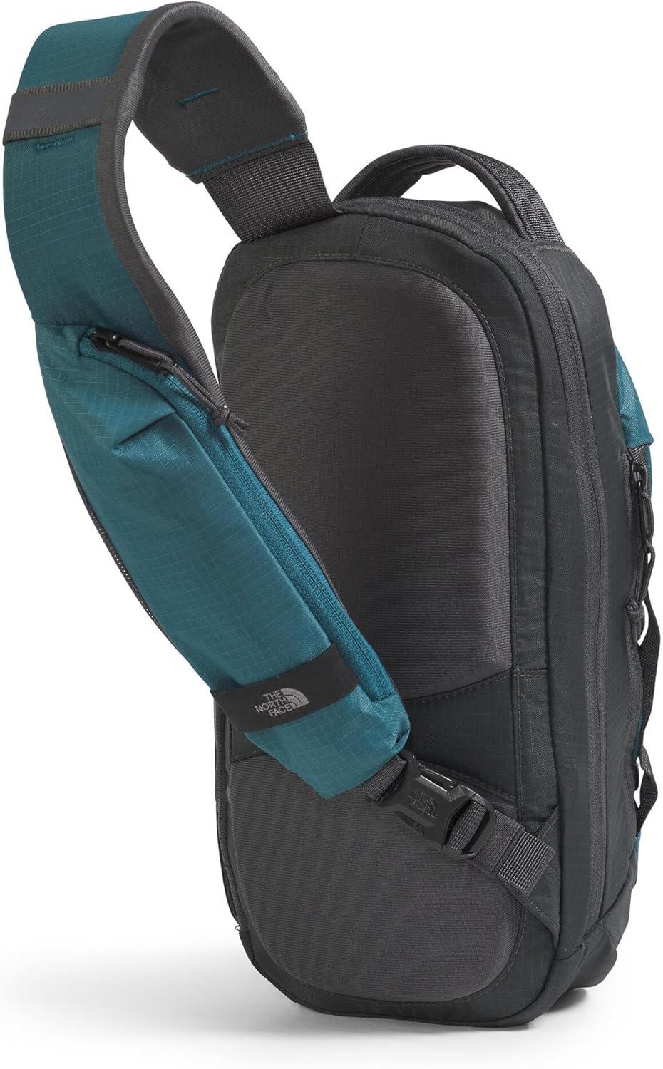 imageTHE NORTH FACE Borealis SIing Bag Crossbody Adjustable Strap Water Repellent Finish Multiple Compartments Tablet SleeveSpaceAnthracite Grey
