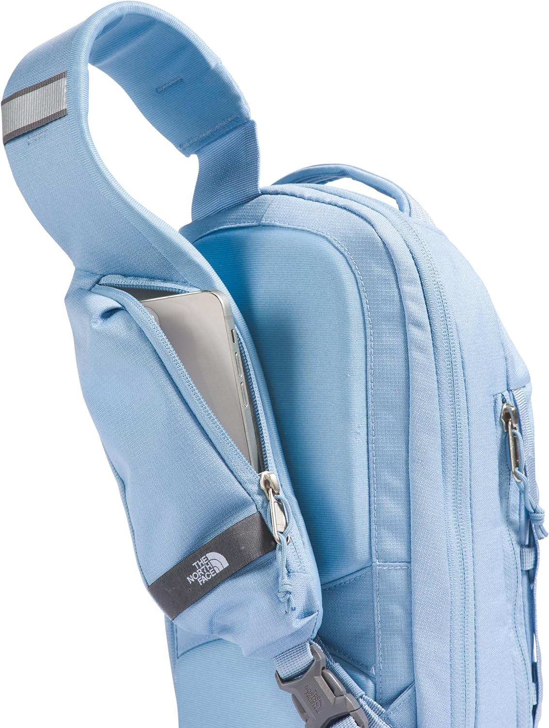 imageTHE NORTH FACE Borealis SIing Bag Crossbody Adjustable Strap Water Repellent Finish Multiple Compartments Tablet SleeveSteel Blue Dark HeatherSteel Blue