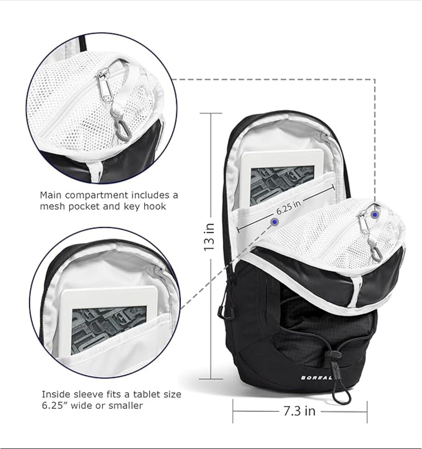 imageTHE NORTH FACE Borealis SIing Bag Crossbody Adjustable Strap Water Repellent Finish Multiple Compartments Tablet SleeveTimber Tan