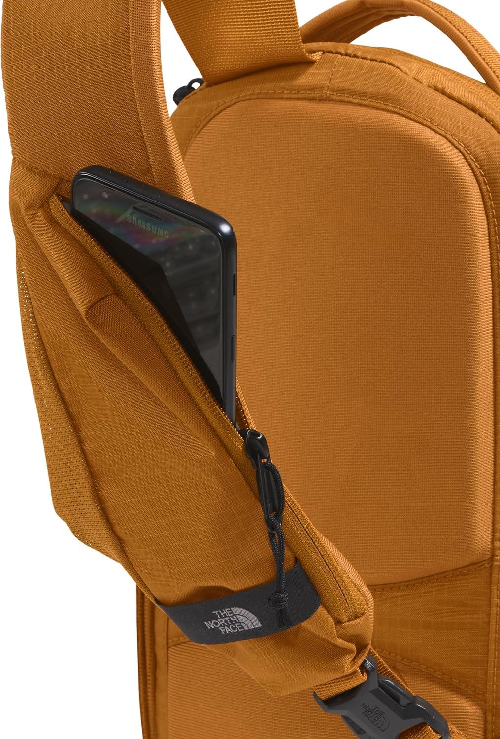 imageTHE NORTH FACE Borealis SIing Bag Crossbody Adjustable Strap Water Repellent Finish Multiple Compartments Tablet SleeveTimber Tan