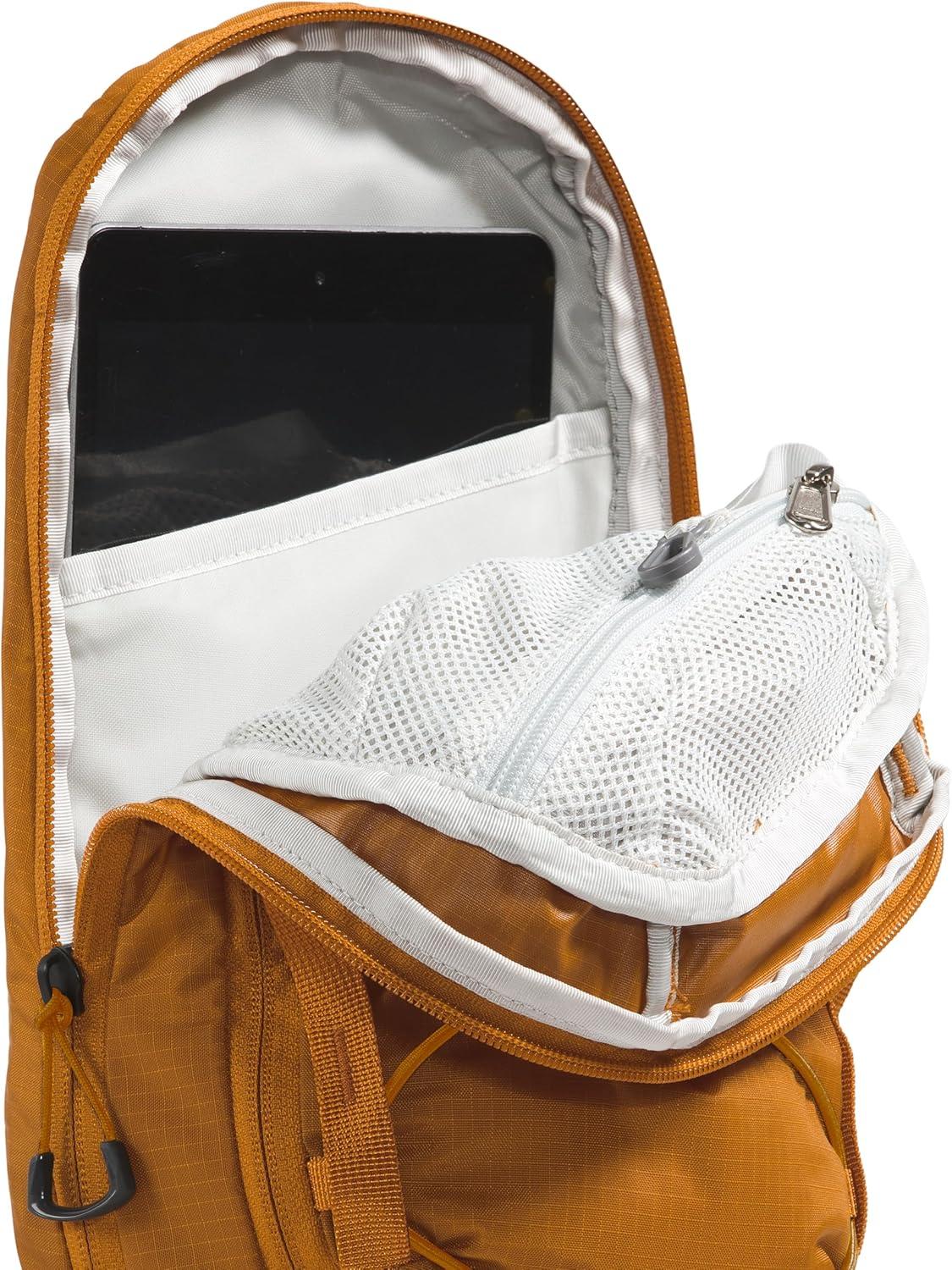 imageTHE NORTH FACE Borealis SIing Bag Crossbody Adjustable Strap Water Repellent Finish Multiple Compartments Tablet SleeveTimber Tan