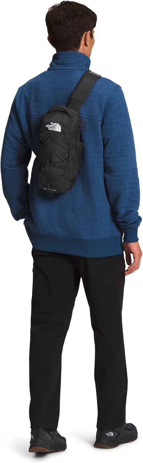 imageTHE NORTH FACE Borealis SIing Bag Crossbody Adjustable Strap Water Repellent Finish Multiple Compartments Tablet SleeveTnf BlackTnf White