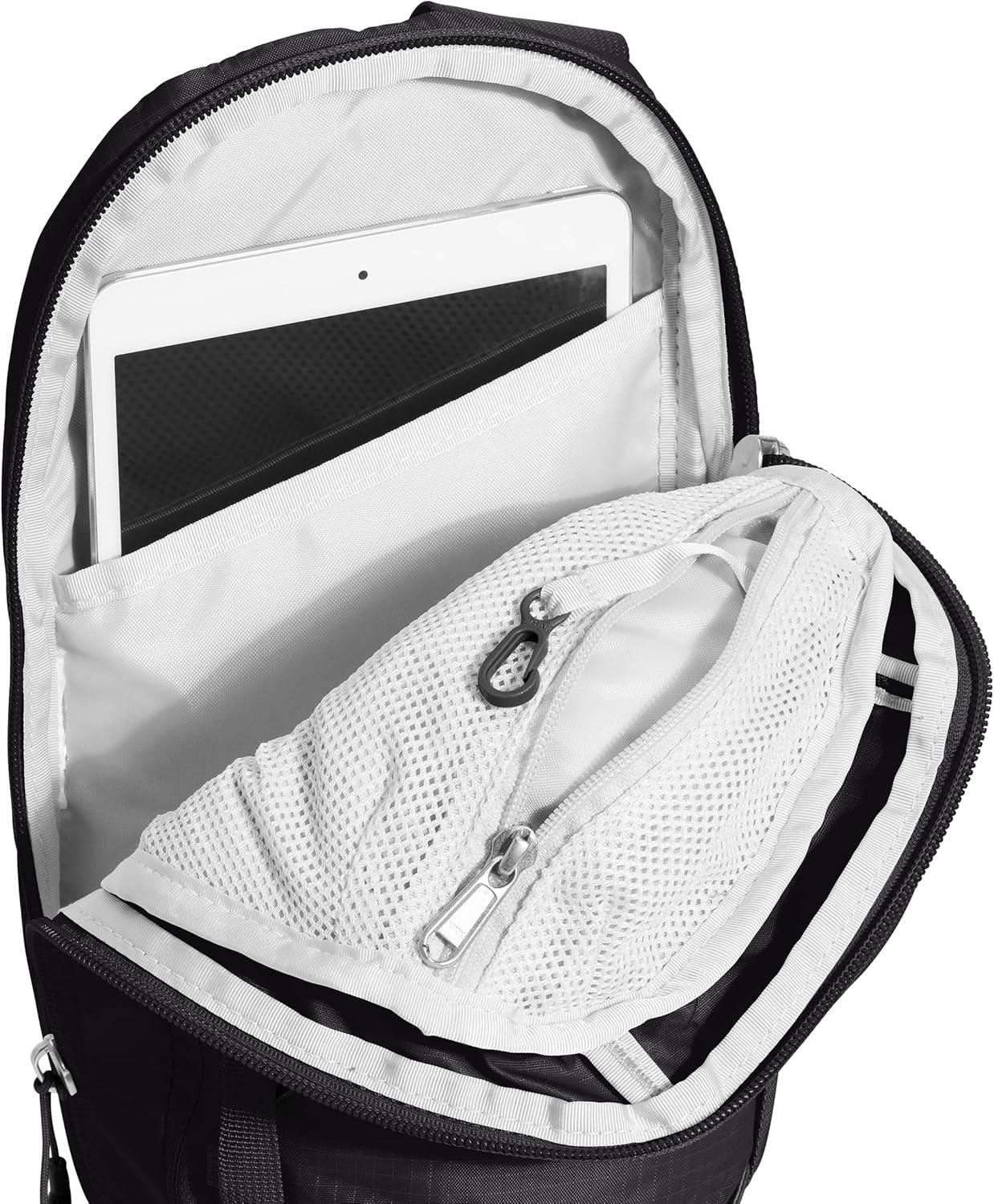 imageTHE NORTH FACE Borealis SIing Bag Crossbody Adjustable Strap Water Repellent Finish Multiple Compartments Tablet SleeveTnf BlackTnf White