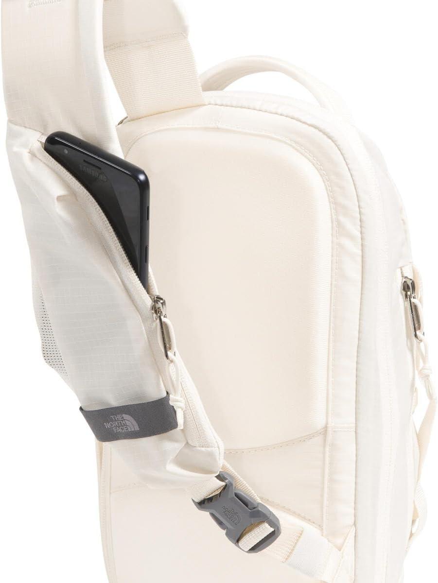 imageTHE NORTH FACE Borealis SIing Bag Crossbody Adjustable Strap Water Repellent Finish Multiple Compartments Tablet SleeveWhite DuneGravel