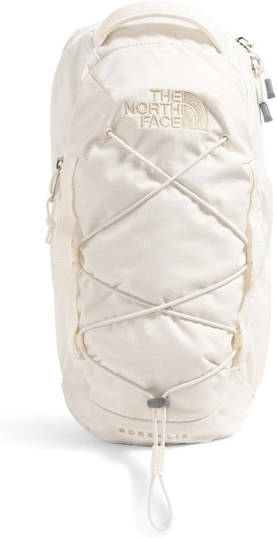 imageTHE NORTH FACE Borealis SIing Bag Crossbody Adjustable Strap Water Repellent Finish Multiple Compartments Tablet SleeveWhite DuneGravel