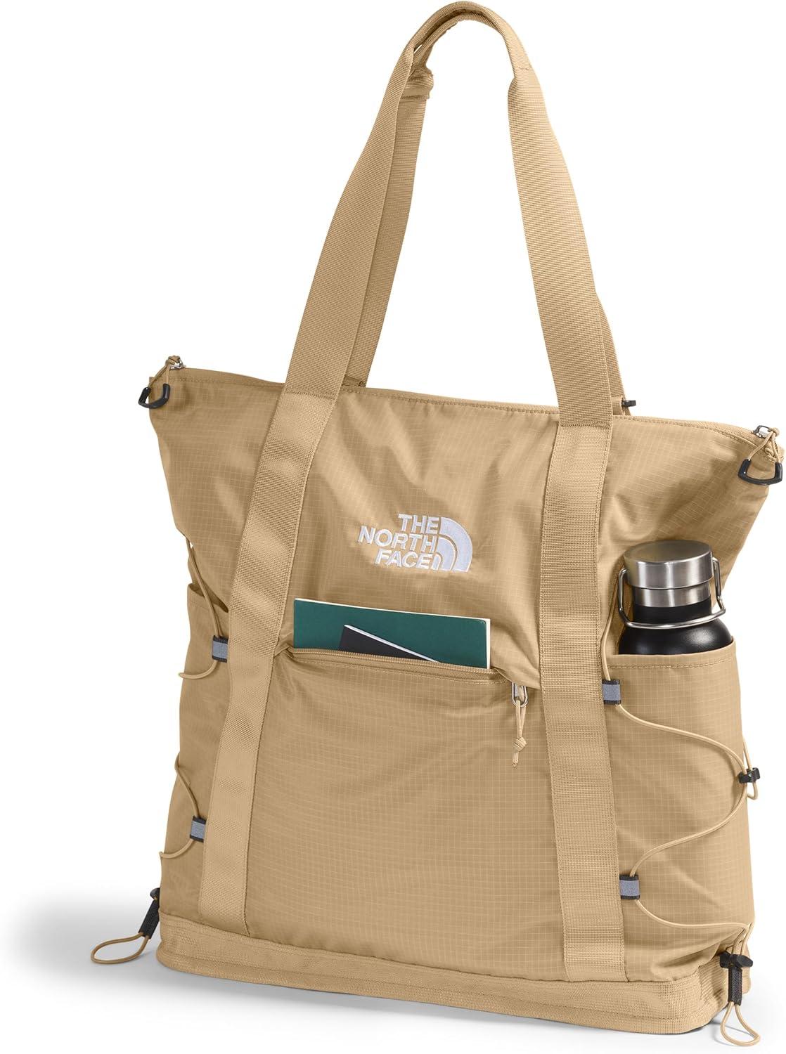 imageTHE NORTH FACE Borealis Tote Bag Over Shoulder ampamp Backpack Carry Options Water Repellent 16quot Laptop SleeveKhaki Stone