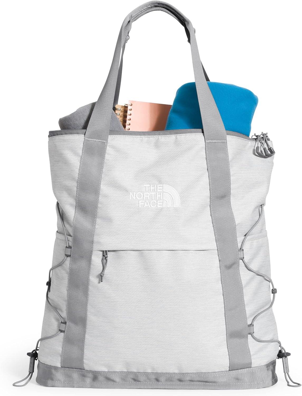 imageTHE NORTH FACE Borealis Tote Bag Over Shoulder ampamp Backpack Carry Options Water Repellent 16quot Laptop SleeveMetallic MelangeMid Grey