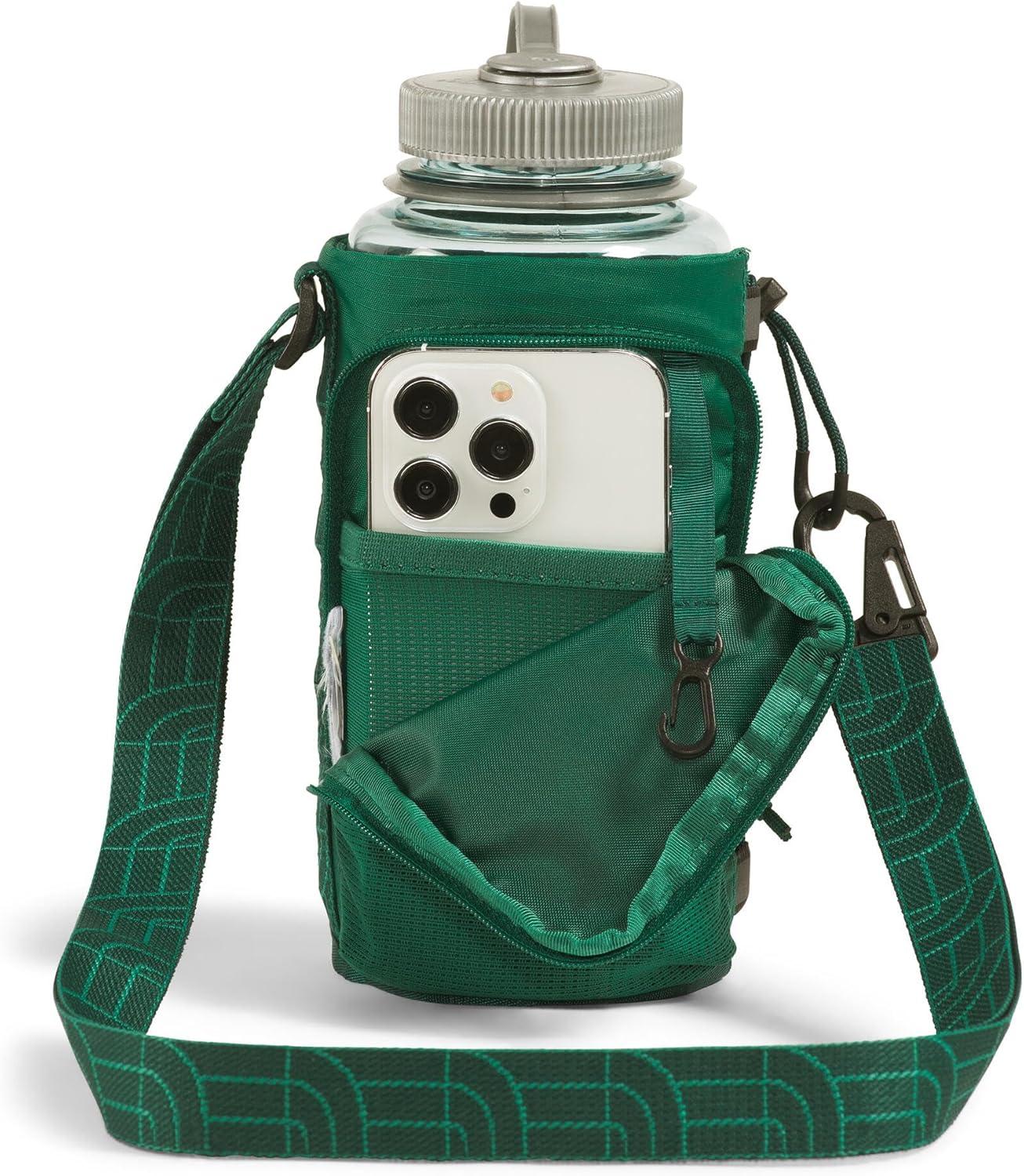 imageTHE NORTH FACE Borealis Water Bottle Holder Adjustable Strap WaterRepellent Finish External Pocket with Key HookEvergreenHunter Green